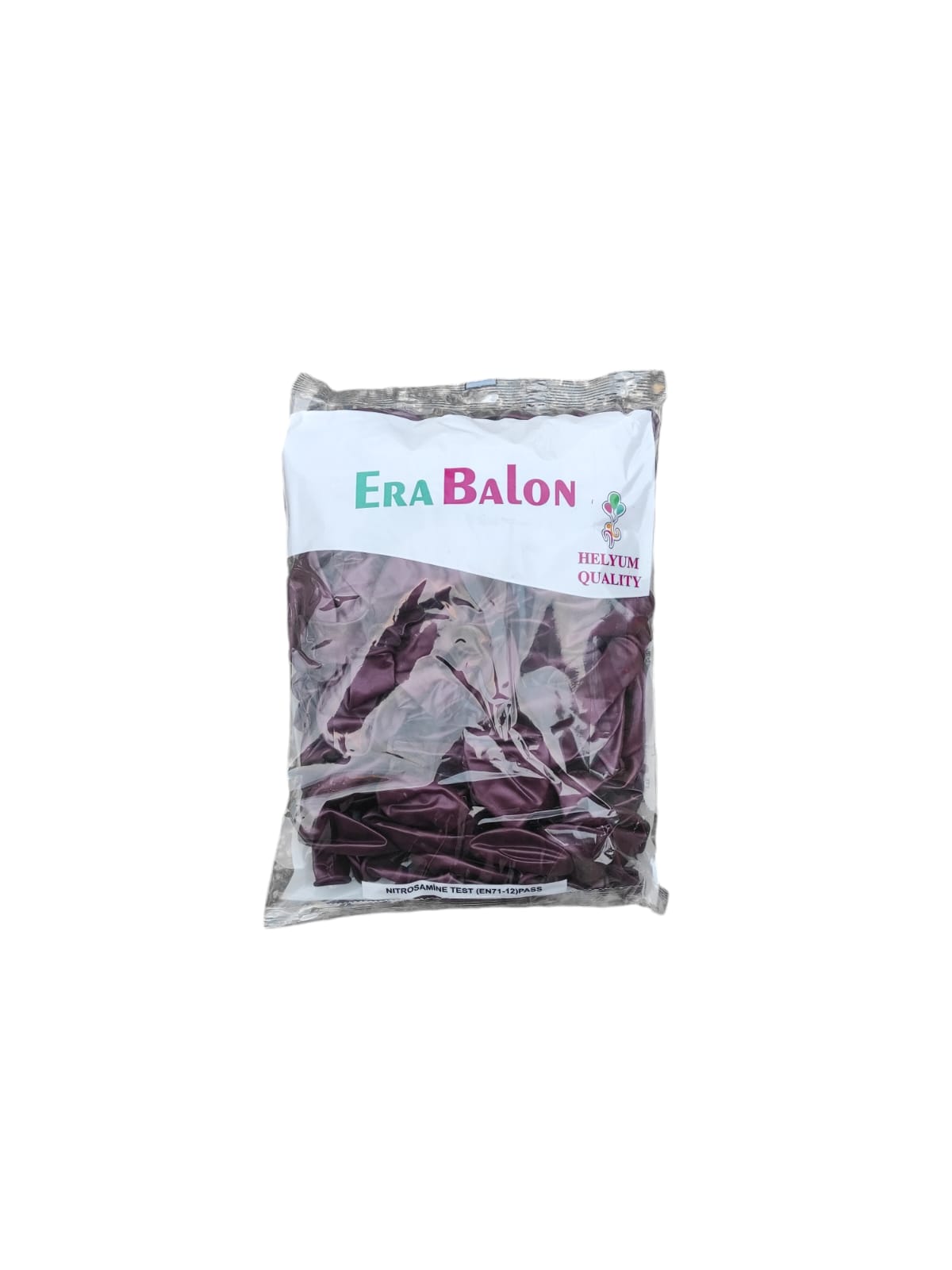 toptan hbk metalik bordo balon 12 inç 100 lü